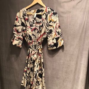 Eloise Anthropologie silk bathrobe